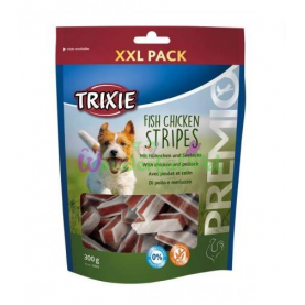Trixie Лакомство Carpaccio Chicken Stripes с курицей и рыбой для собак, 300 г