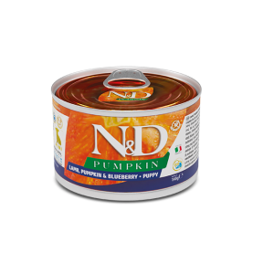 N&D Pumpkin Puppy Влажный корм с тыквой, ягненком и черникой для щенков, 140 г