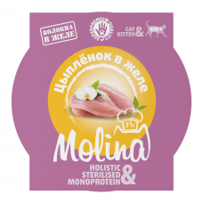 MOLINA Holistic Ламистер с цыпленком в желе для котят, 75 г