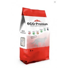 Eco-Premium Голубой Наполнитель древесный комкующийся для кошачьего туалета, 1.9 кг (5 л)