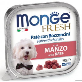Monge Fresh Влажный корм с телятиной для собак, 100 г