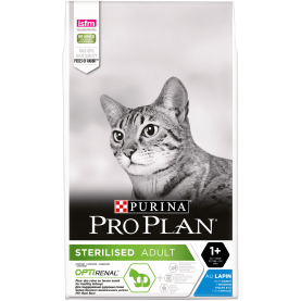 Purina Pro Plan Sterilised Сухой корм с кроликом для стерилизованных кошек, упаковка 10 кг