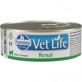 Farmina Vet Life Renal Влажный корм для кошек при почечной недостаточности с курицей, 85 г