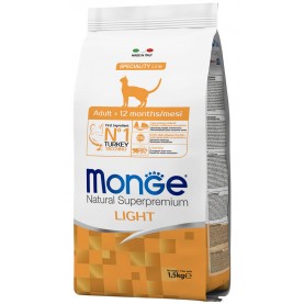 Monge Monoprotein Adult Сухой корм с индейкой для кошек, 1.5 кг