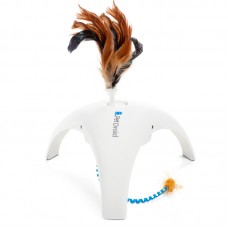 Gigwi PETDROID Игрушка интерактивная Физер Спиннер с звуковым чипом для кошек, 18 см