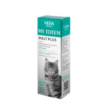 Veda My Totem Malt Plus Паста для выведения шерсти с пребиотиком для кошек, 75 мл