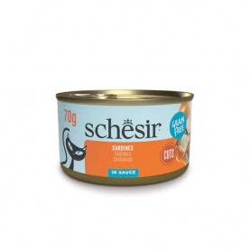 Schesir консервы для кошек сардины в соусе, 70 г