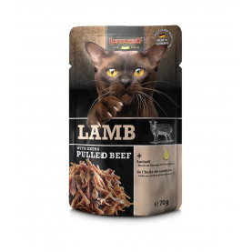 Leonardo Pulled Beef Lamb влажный корм для кошек, 70 г