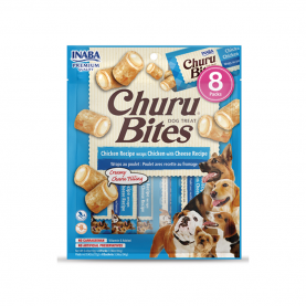 Inaba Churu Bites лакомство для собак рулеты с курицей и сыром, 1 шт, 12 г