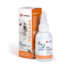 Flamingo Ear Cleaning Лосьон для чистки ушей для собак и кошек, 50 мл