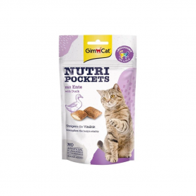 GimCat Лакомство для кошек Подушечки с уткой, 60 г