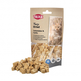 Trixie Freeze Dried Лакомство для кошек печень ягнёнка и лосось, 25 г