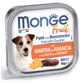 Monge Fruit Влажный корм с уткой и апельсином для собак, 100 г