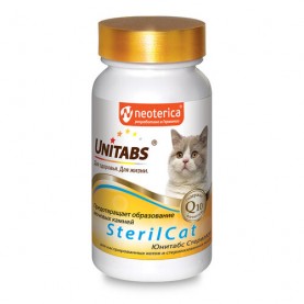 Unitabs SterilCat Витамины для стерилизованных кошек и кастрированных котов, 120 шт