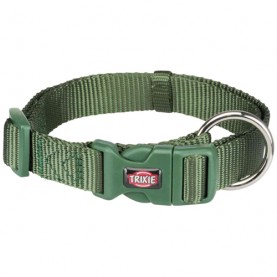 Trixie Ошейник нейлоновый регулируемый зеленый M-L для собак, 35–55 см / 20 мм
