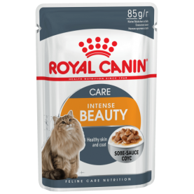 Royal Canin Intense Beauty Gravy Влажный корм для взрослых кошек для поддержания красоты кожи и шерсти, 85 г