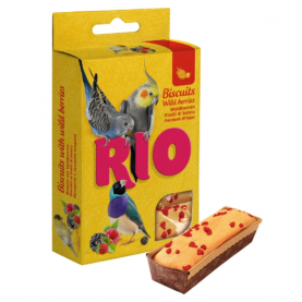 RIO Лакомство Бисквиты с лесными ягодами для всех видов птиц, 5 шт, 35 г