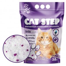 CAT STEP Arctic Lavender Наполнитель впитывающий силикагелевый, 3.8 л