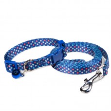 Triol Комплект ошейник и поводок нейлоновый "Конфетти" XS, 10 x 200-300 мм, 10 x 1200 мм