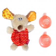 Gigwi  PLUSH FRIENDZ Игрушка Собачка со сменными пищалками для собак, 13 см