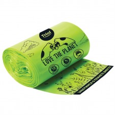 Triol LOVE THE PLANET Пакеты биоразлагаемые для выгула собак (4 рулона), d25 x 60 мм