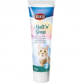 Trixie Malt'n'Grass Паста для вывода шерсти с таурином для кошек, 100 г