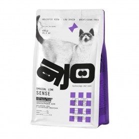 AJO Cat Sense Сухой полнорационный корм с олениной для кошек с чувствительным пищеварением, упаковка 1.5 кг