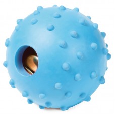 Triol Игрушка Мяч с колокольчиком из цельнолитой резины для собак, 60 мм