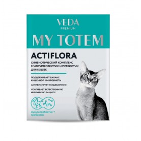 Veda My Totem Actiflora Синбиотический комплекс для кошек, 1 шт x 1 г