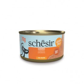 Schesir консервы для кошек сардины в паштете, 70 г