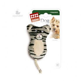 Gigwi PLUSH FRIENDZ Игрушка Кот с пищалкой для собак, 9 см