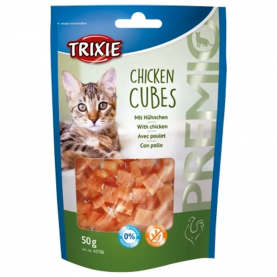Trixie Chicken Cubes Лакомство кубики из курицы для кошек, 50 г