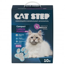 CAT STEP Compact Carbon Power Plus Наполнитель комкующийся минеральный, 10 л