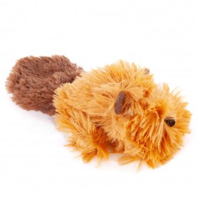 EBI Игрушка для кошек мягкая с кошачьей мятой "Snoozy Jim", коричневая, 13 см