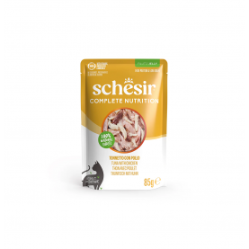 Schesir Пауч для кошек тунец и курица в желе, 85 г