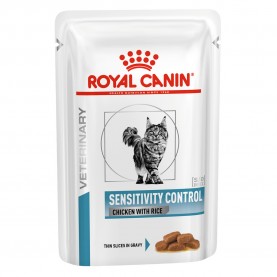 Royal Canin Sensitivity Control Влажный диетический корм с курицей и рисом для взрослых кошек, 85 г